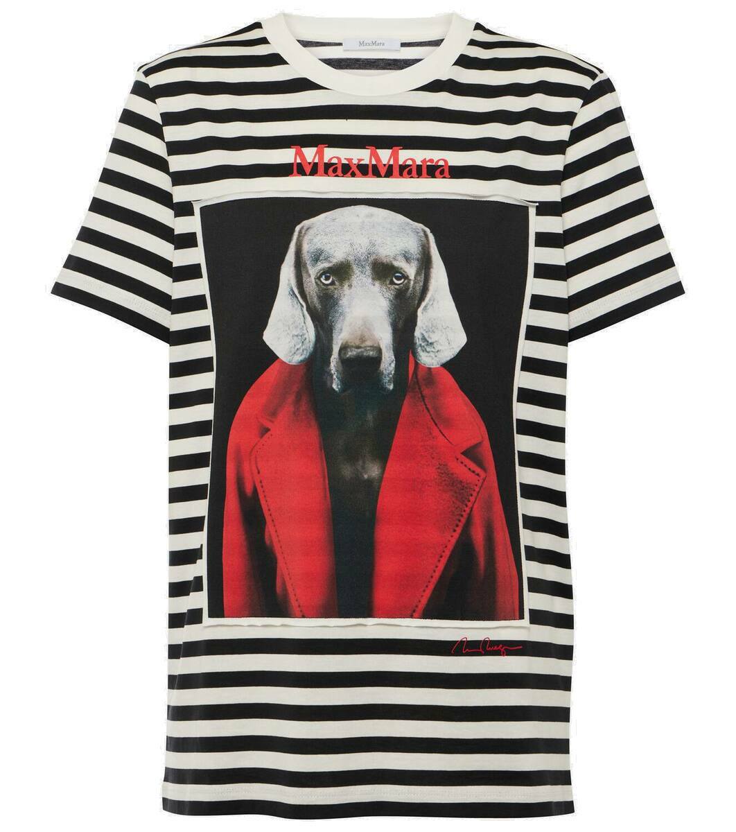 Max Mara Rosso printed コットン ジャージー Tシャツ★~XL+ Max Mara Rosso printed cotton jersey T-shirt Max Mara