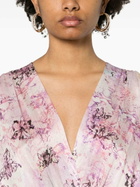 IRO - Floral Print Silk Short Dress