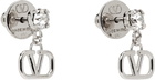 Valentino Garavani Silver VLogo Earrings