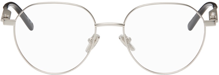Photo: Balenciaga Silver Oval Glasses