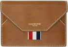 Thom Browne Brown Stamp Card Holder