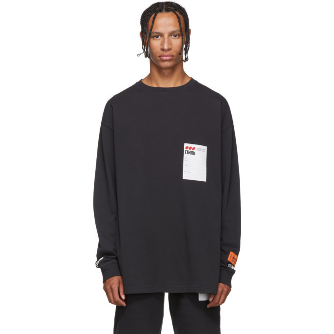 Photo: Heron Preston Black Style Dots T-Shirt