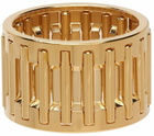 IN GOLD WE TRUST PARIS SSENSE Excluisve Gold Needle Bearing Ring