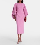 Roksanda Garance balloon-sleeve crêpe gown