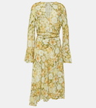 Acne Studios Floral wrap dress