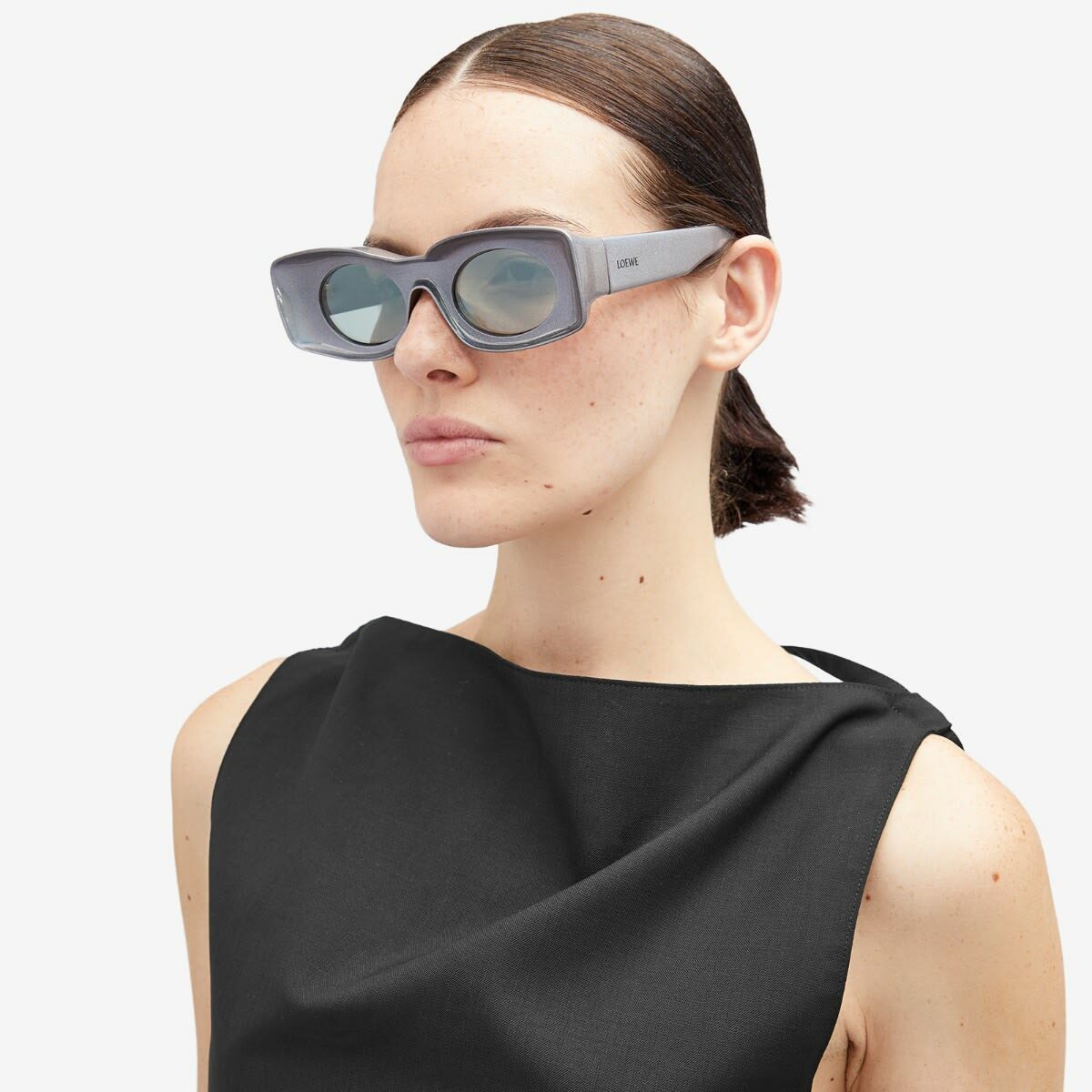 Loewe LW400331 Paulas Ibiza Women\'s Blue & White Sunglasses Loewe Orange/White LW400331 Paula main image 2