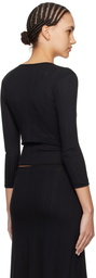 Cou Cou Black 'The Crop' Cardigan