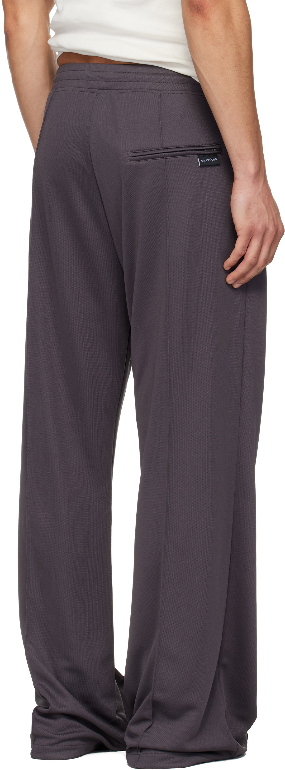 Courrèges Gray Interlock Track Pants Courreges