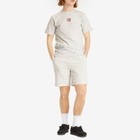Men's AAPE Now Solid Sweat Shorts in Heather White