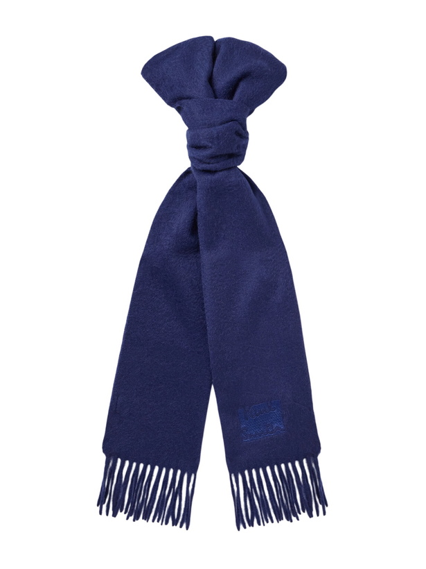 Photo: Paul Smith - Logo-Embroidered Fringed Cashmere Scarf