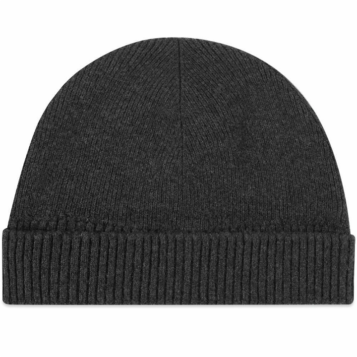 Photo: Margaret Howell Men's Double Turn Beanie in Charcoal