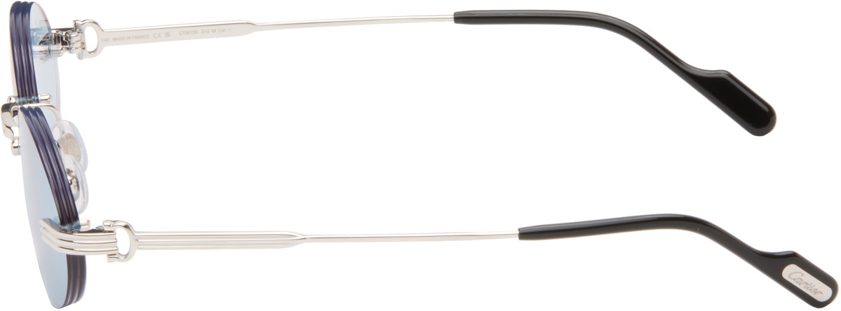 Cartier Silver 'Première de Cartier' Sunglasses
