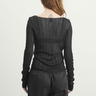 Deiji Studios Women's Open Work Longsleeve in Black