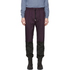 Givenchy Purple Two-Toned Vertical Lounge Pants