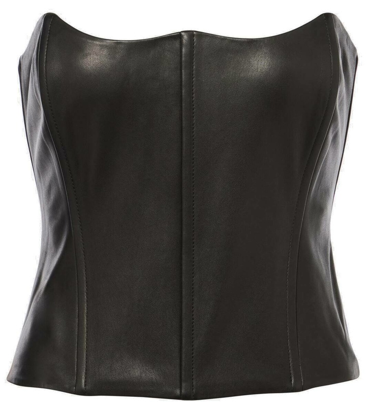Photo: The Sei Leather bustier