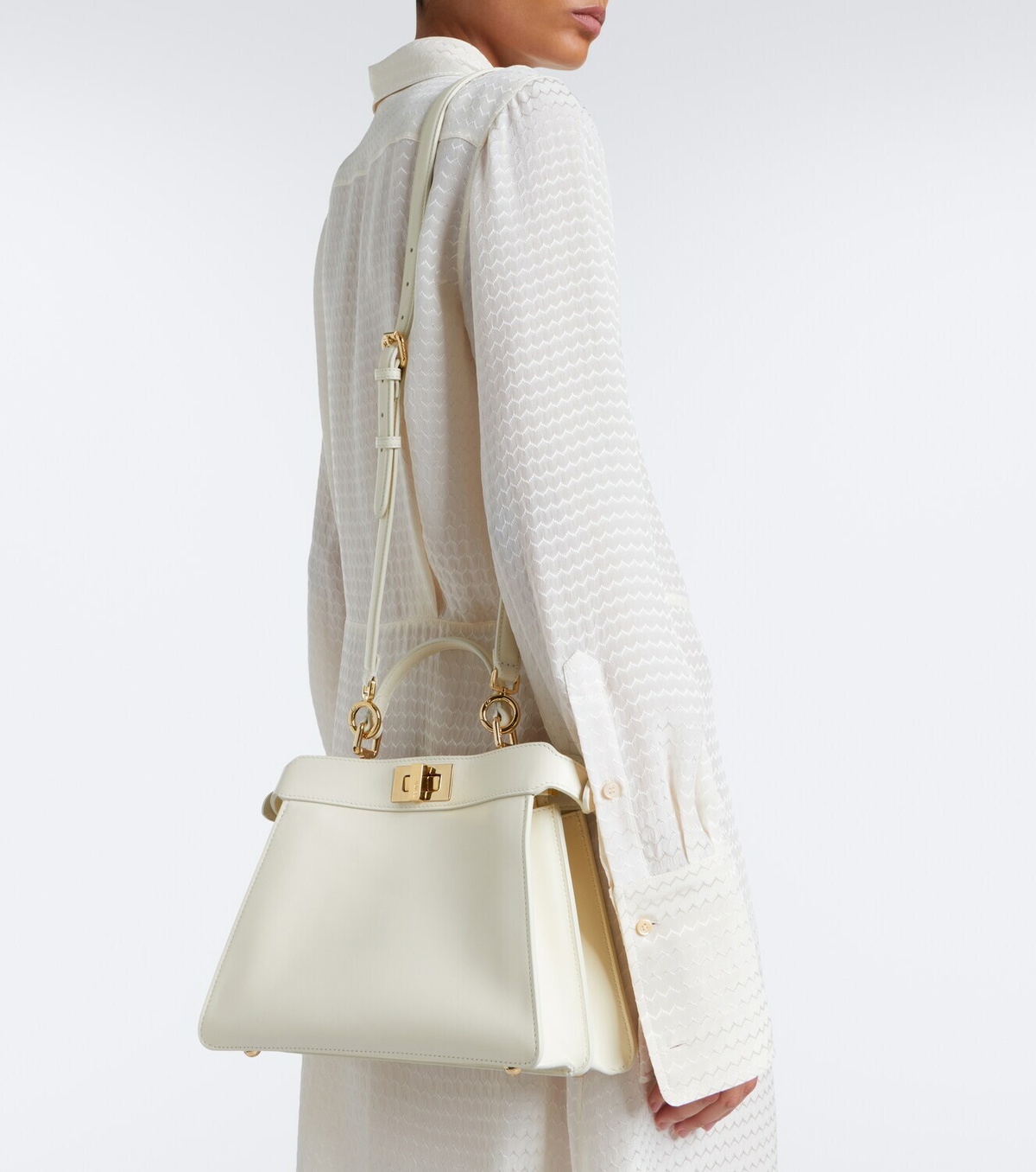 Fendi Peekaboo Small leather top-handle bag