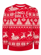 MC2 Saint Barth Fairs Isle Sweater Heron With Jingle Balls Jacquard