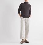 Barena - Ribbed Virgin Wool Rollneck Sweater - Gray