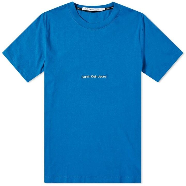 Photo: Calvin Klein Men's Institutional T-Shirt in Tarps Blue