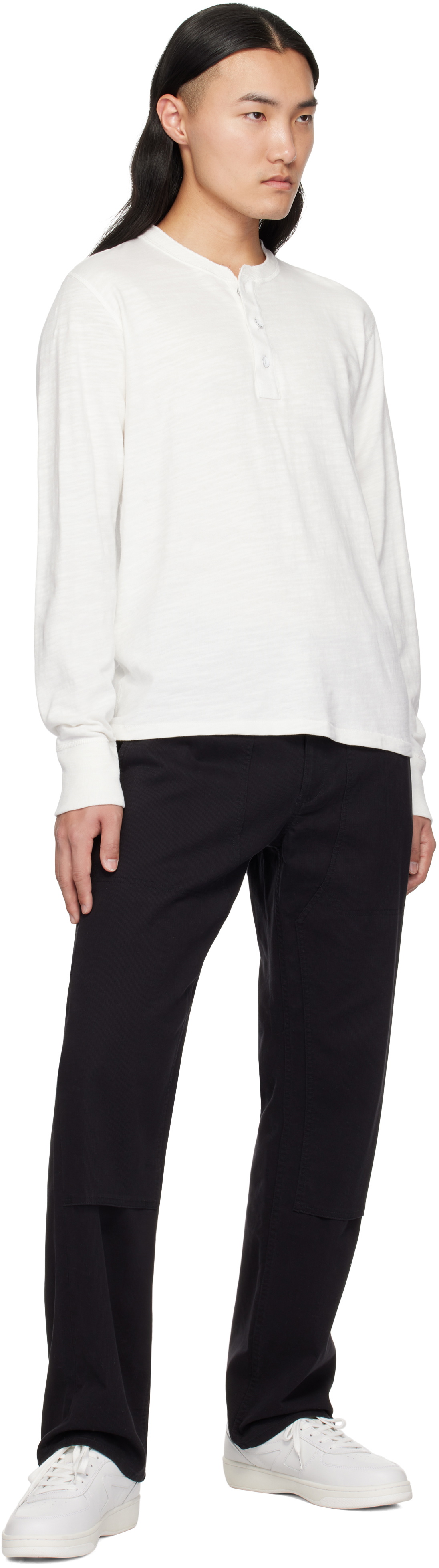 rag & bone White Classic Flame Henley