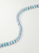 Mikia - Silver, Hematite and Turquoise Necklace