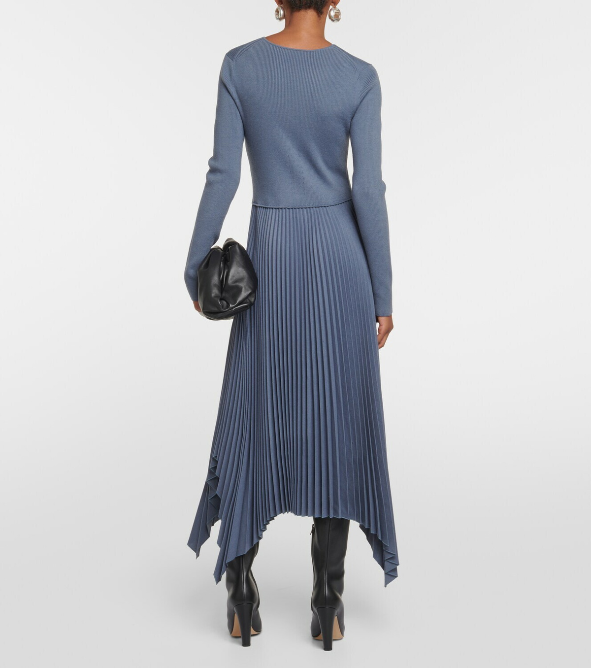 Joseph Deron pliss flannel midi dress Joseph