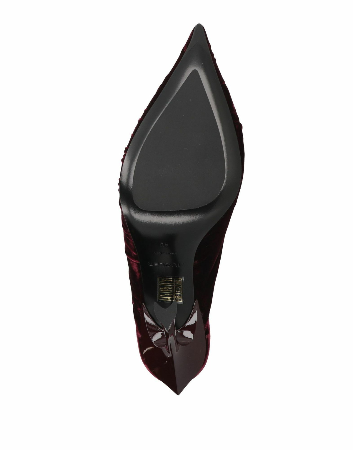 Mugler Womens Mules & Clogs in Burgundy