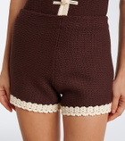 Posse Hattie crochet-trimmed shorts