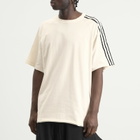 Y-3 Men's Distressed Short Sleeve T-Shirt in Beige