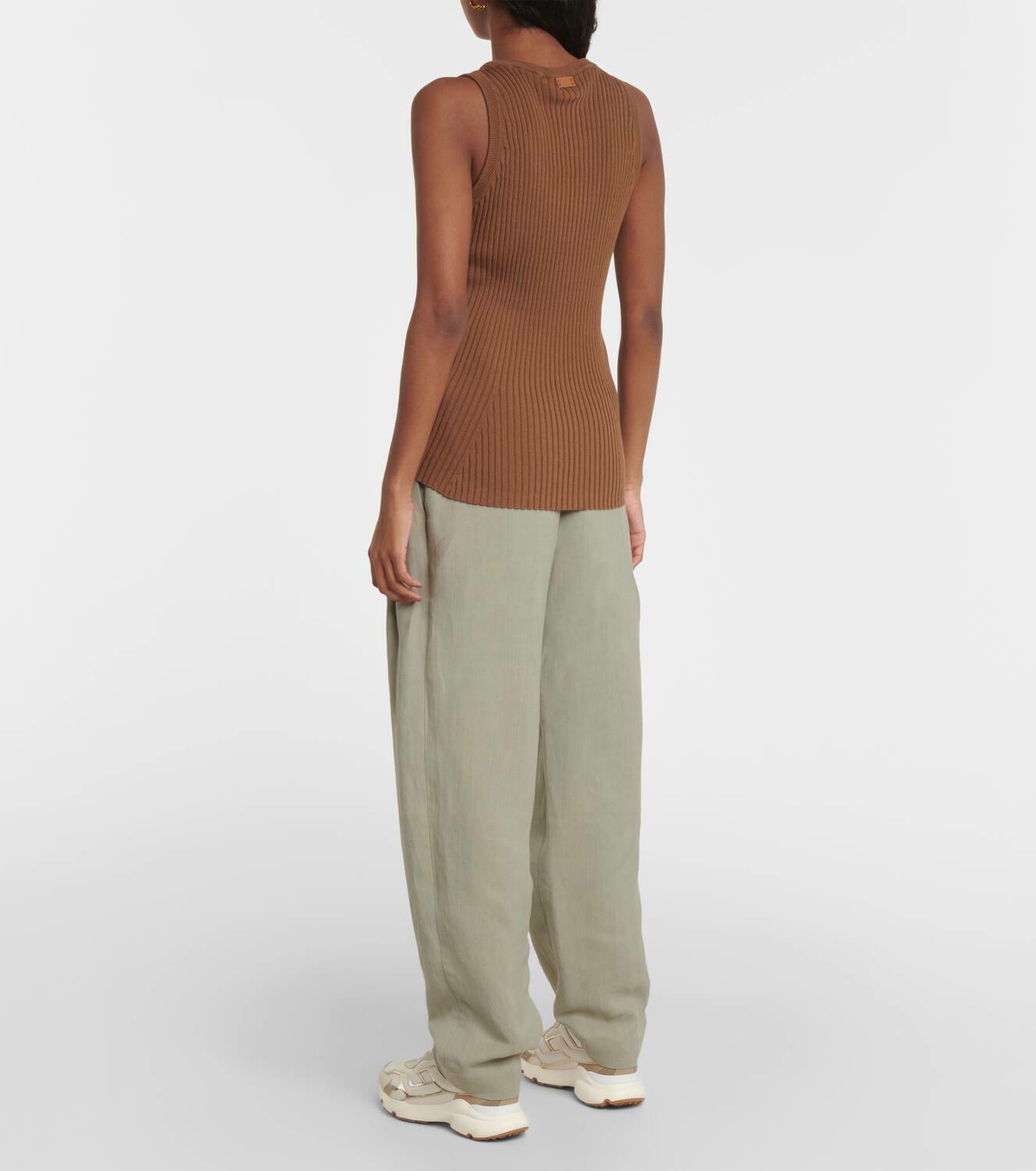 Tod's Ribbed-knit cotton tank top