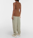 Tod's Ribbed-knit cotton tank top
