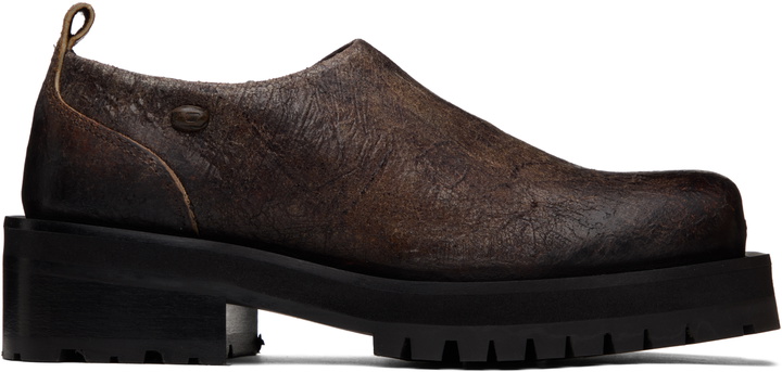 Photo: Diesel Brown D-Texan Clog Loafers