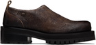 Diesel Brown D-Texan Clog Loafers