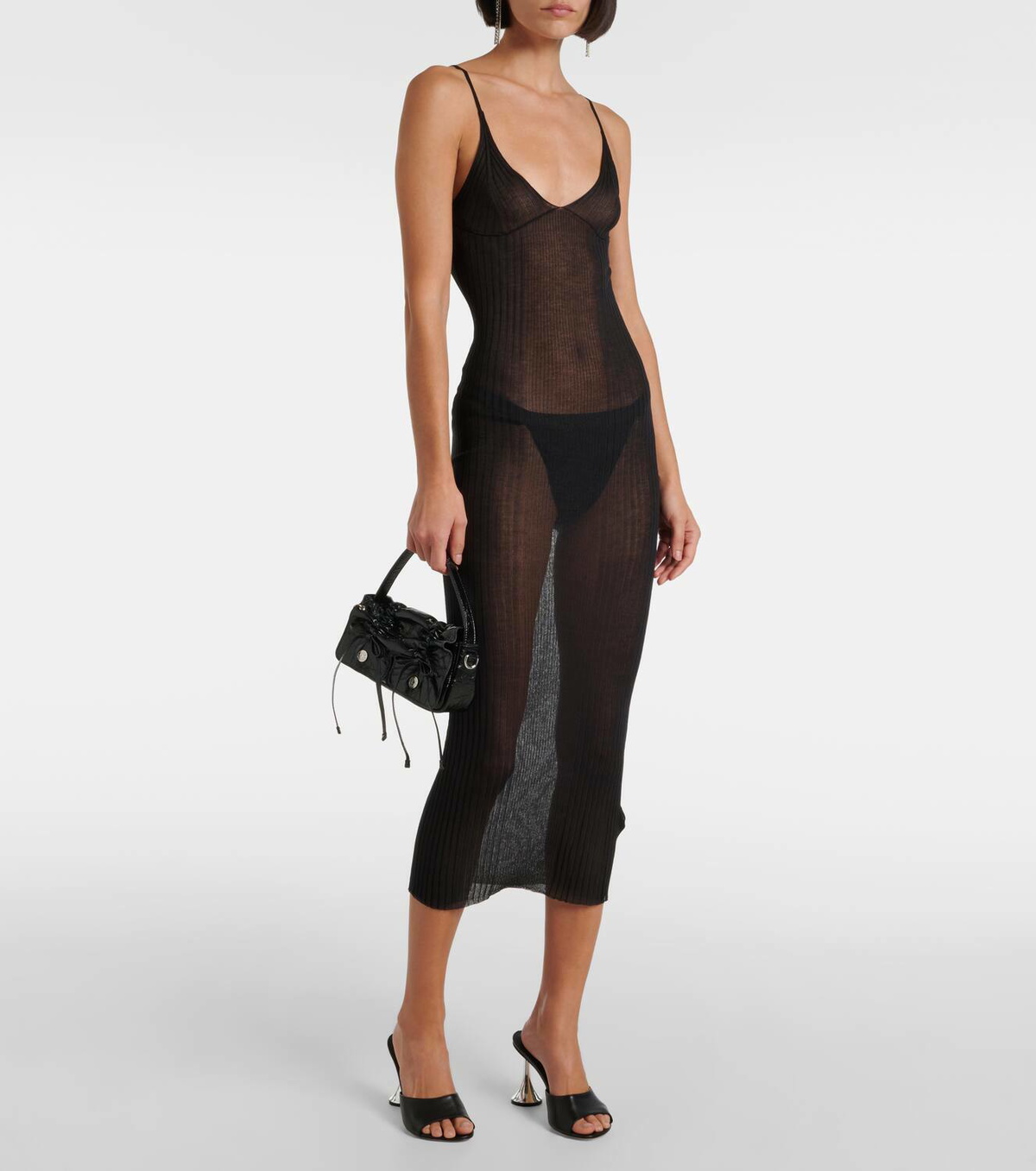 Nensi Dojaka x Calvin Klein sheer midi dress