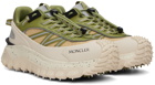 Moncler Off-White & Green Trailgrip GTX Sneakers