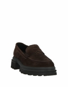 Hogan Womens Loafers Dark in Brown