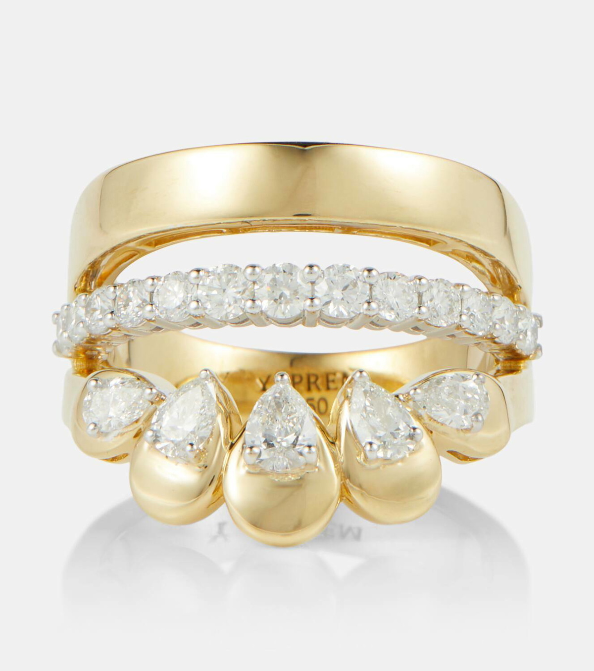 Yeprem 18kt gold ring with diamonds Yeprem