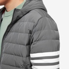 Thom Browne Men's 4 Bar Downfilled Ski Jacket in Medium Grey