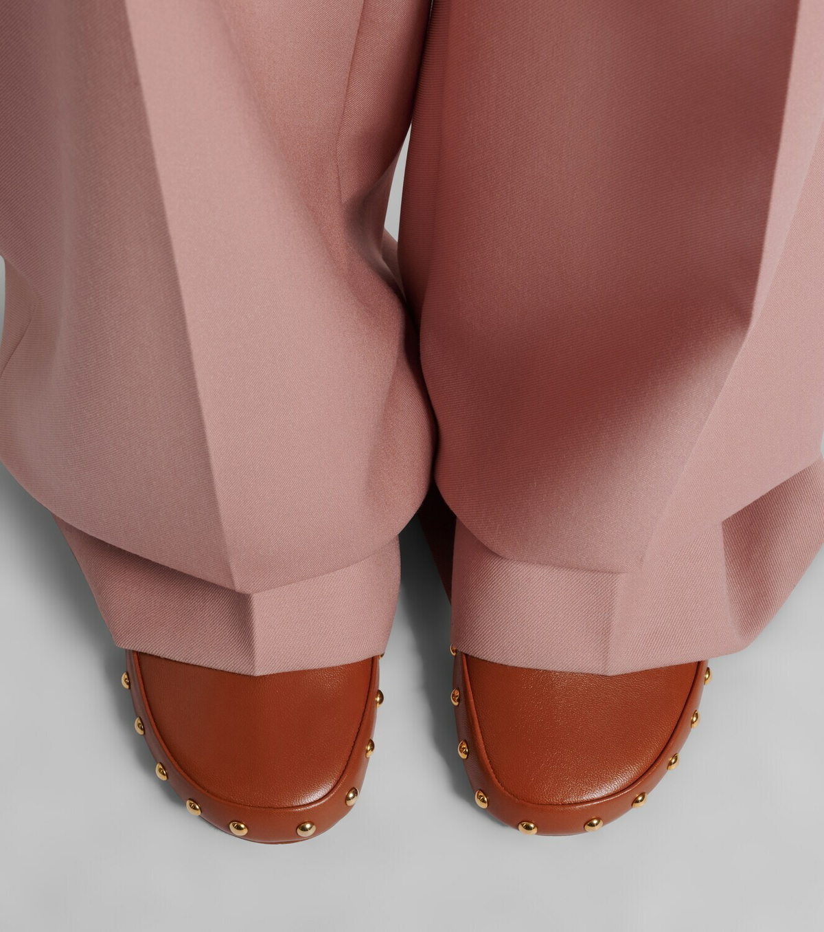 Chloé Studded leather clogs