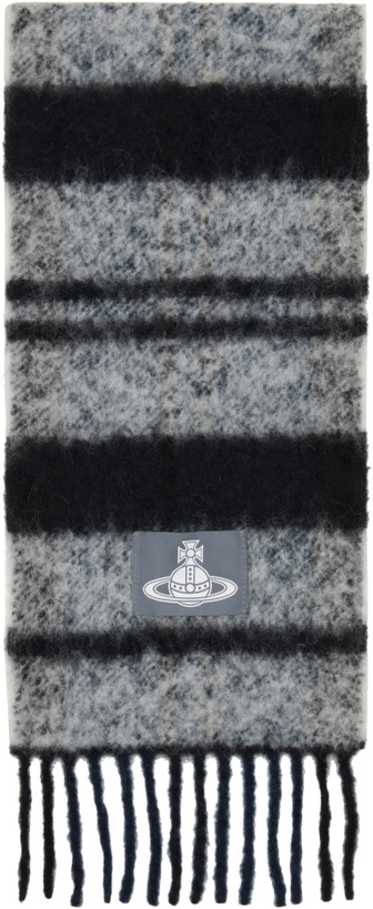 Photo: Vivienne Westwood Gray Chunky Stripe Scarf