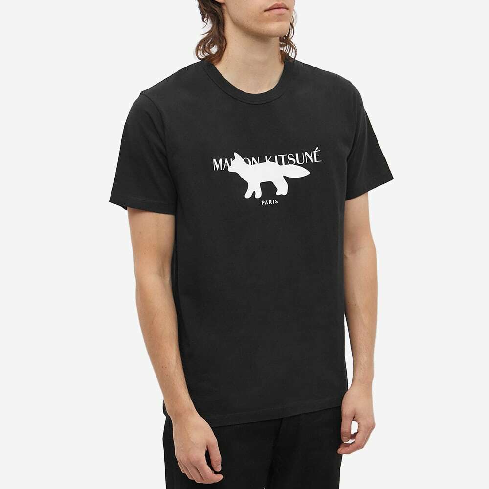 Maison Kitsuné Men's Profile Fox Stamp Classic T-Shirt in