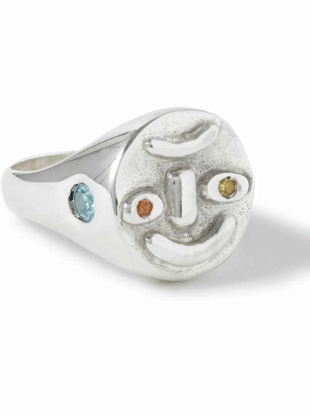 Photo: Alec Doherty - Ups & Downs Sterling Silver, Sapphire and Zircon Ring - Silver