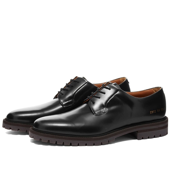 Photo: Common Projects Men's Lug Sole Derby in Black