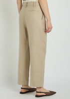 Brunello Cucinelli Straight-leg Linen Trousers Beige