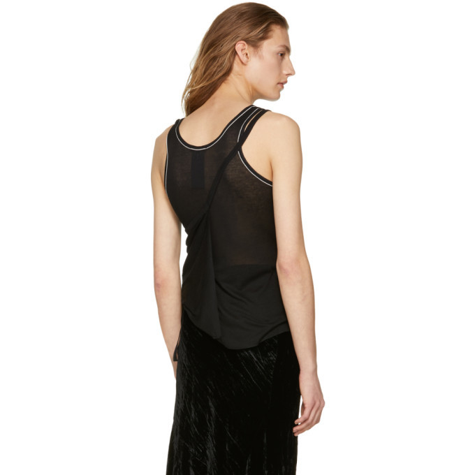 Ann Demeulemeester Black Chic Tank Top Ann Demeulemeester