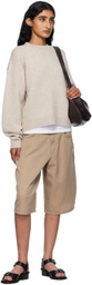 6397 Beige High Neck Sweater