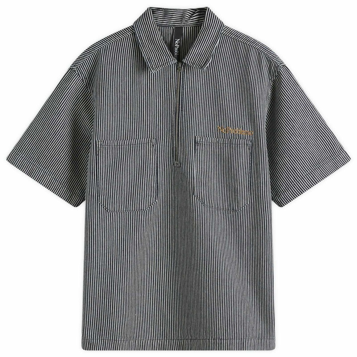 Photo: No Problemo Men's Mini Problemo SS Work Shirt - Denim in Blue