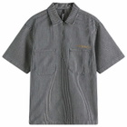No Problemo Men's Mini Problemo SS Work Shirt - Denim in Blue
