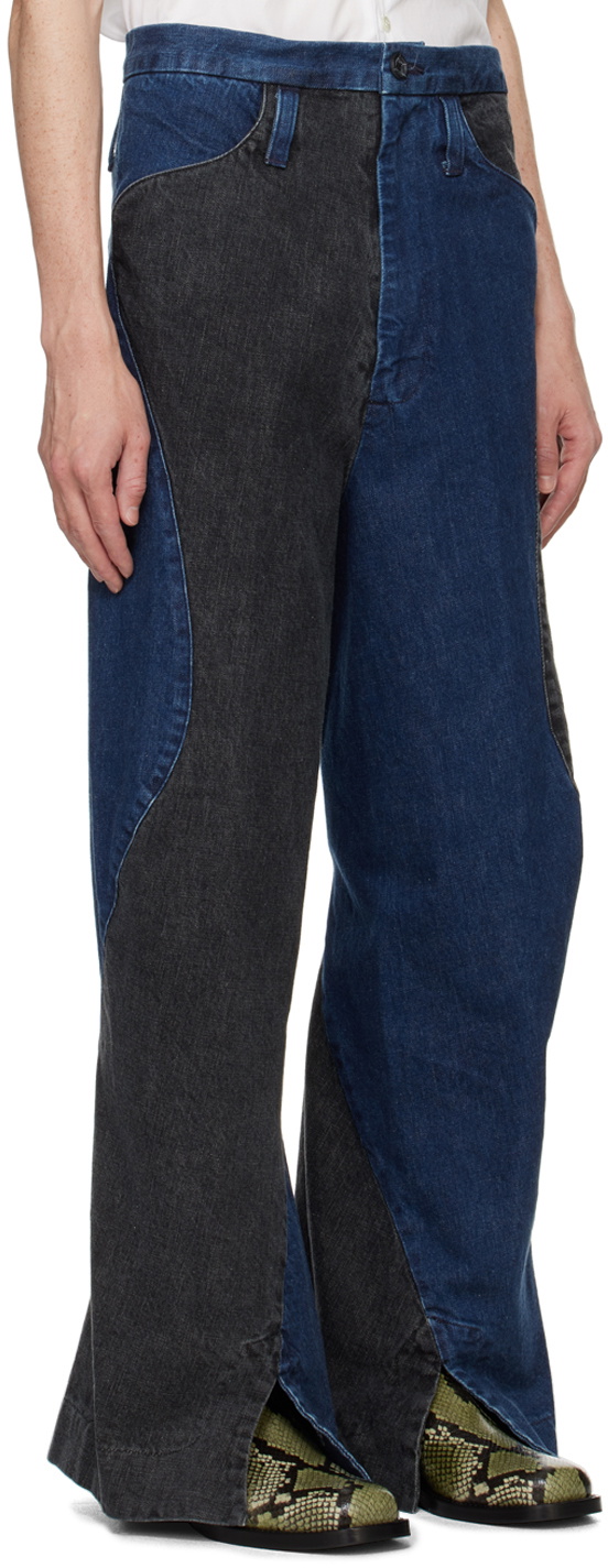 KOZABURO Black & Navy Dexter Jeans
