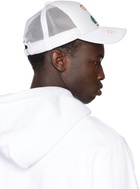 GCDS White Surfing Wirdo Trucker Cap